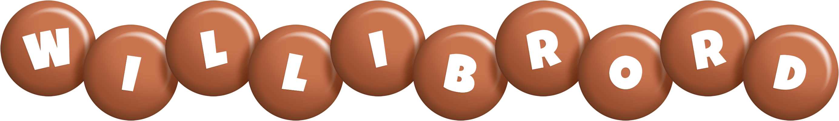 Willibrord candy-brown logo