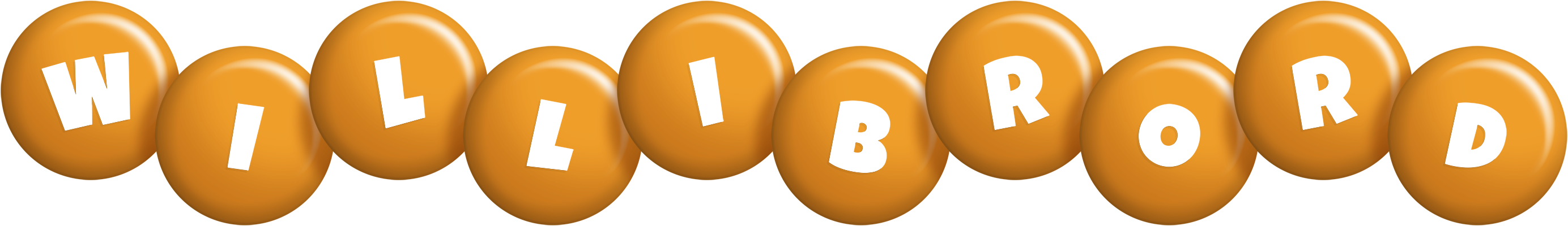 Willibrord candy-orange logo