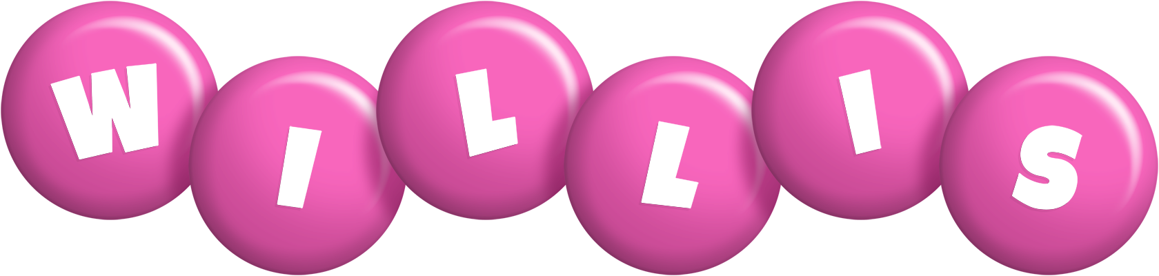 Willis candy-pink logo