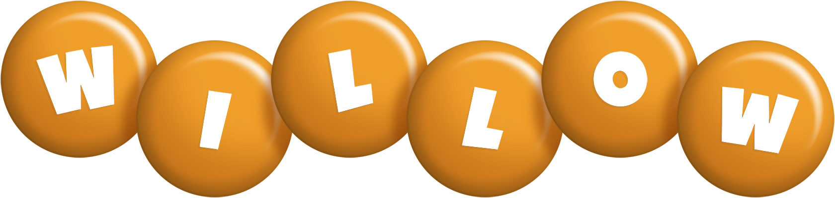 Willow candy-orange logo