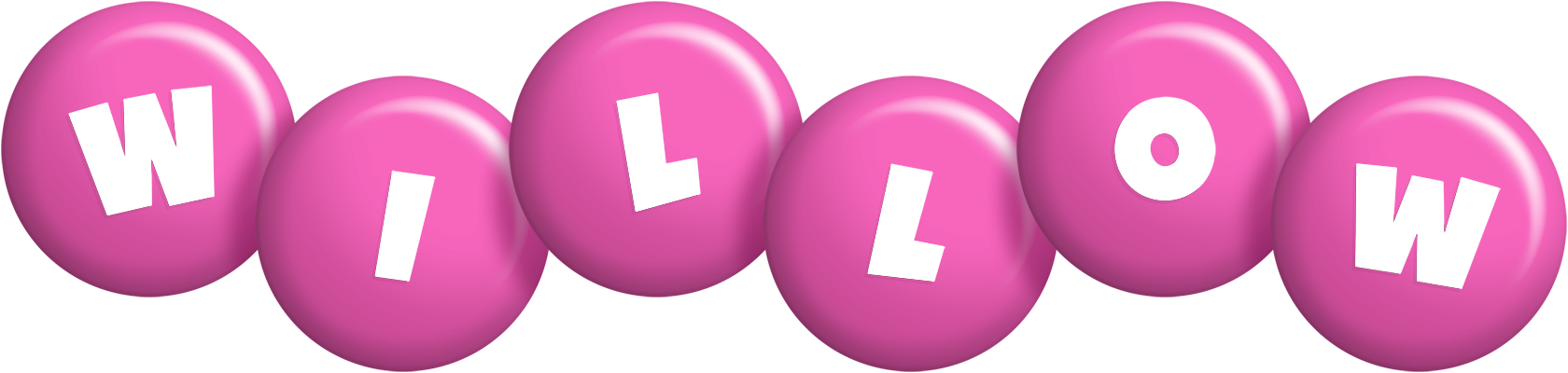 Willow candy-pink logo
