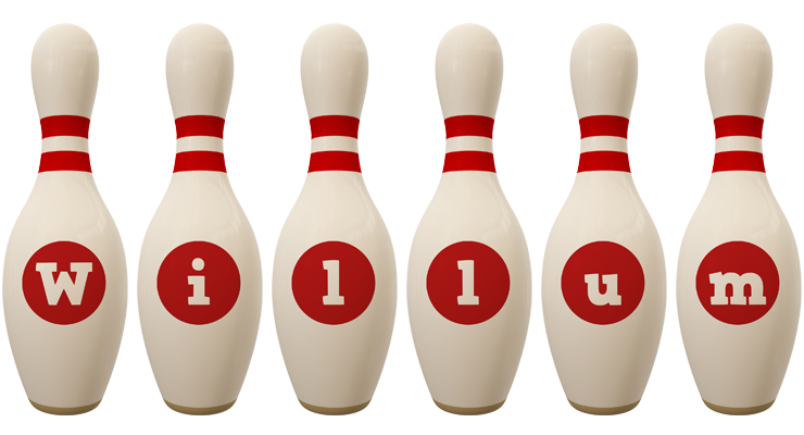 Willum bowling-pin logo
