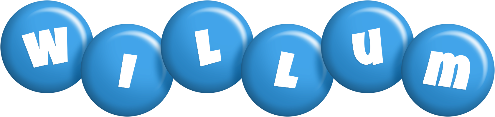 Willum candy-blue logo