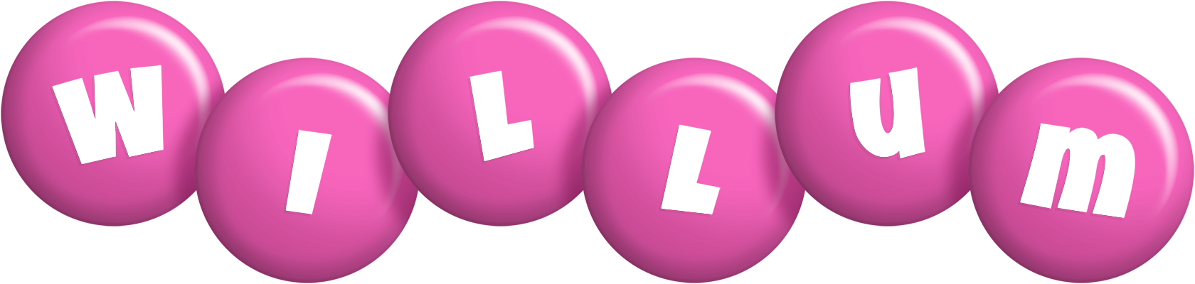 Willum candy-pink logo