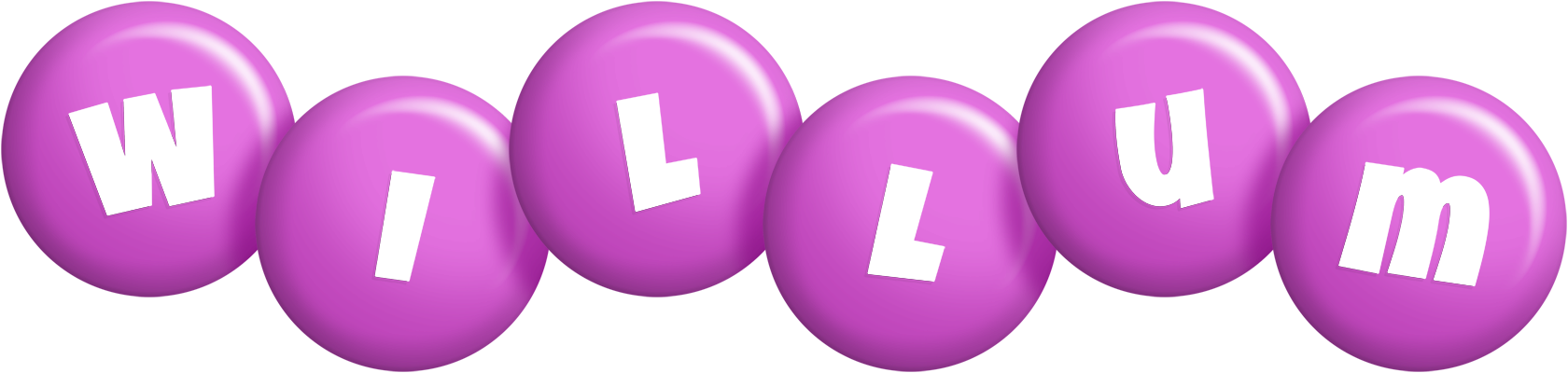 Willum candy-purple logo