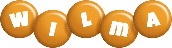 Wilma candy-orange logo