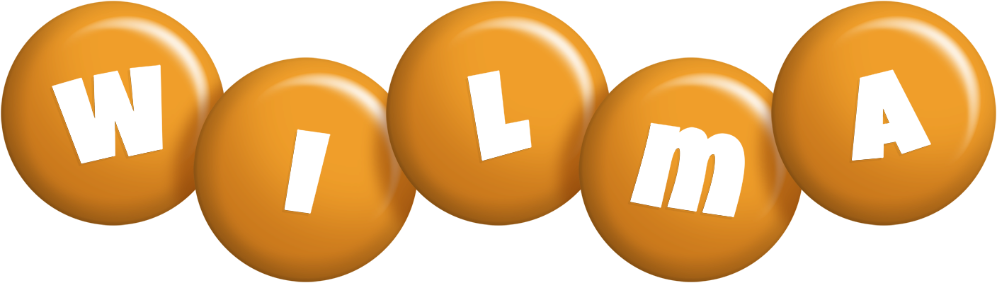 Wilma candy-orange logo