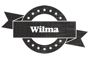 Wilma grunge logo