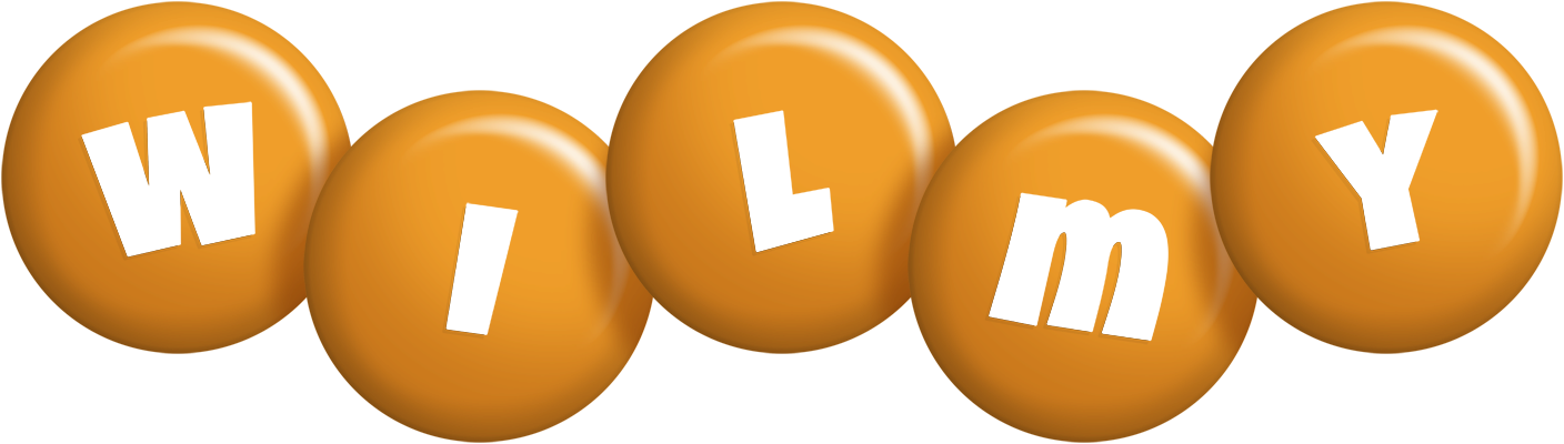 Wilmy candy-orange logo