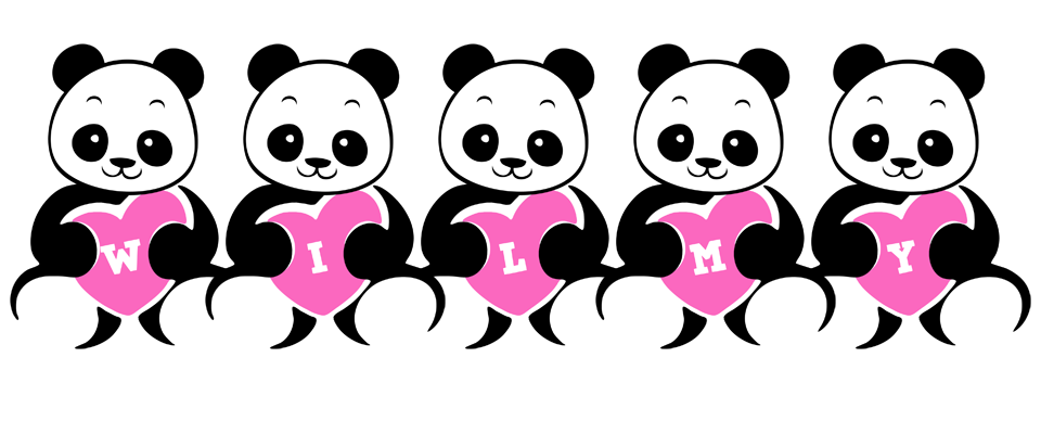 Wilmy love-panda logo