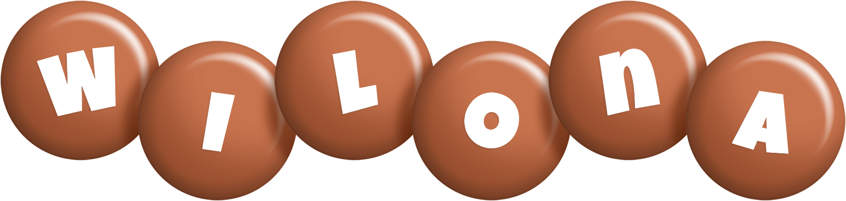 Wilona candy-brown logo
