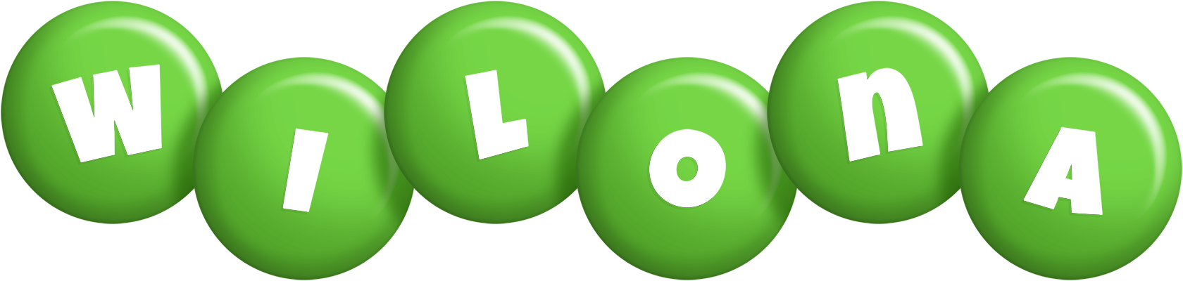 Wilona candy-green logo
