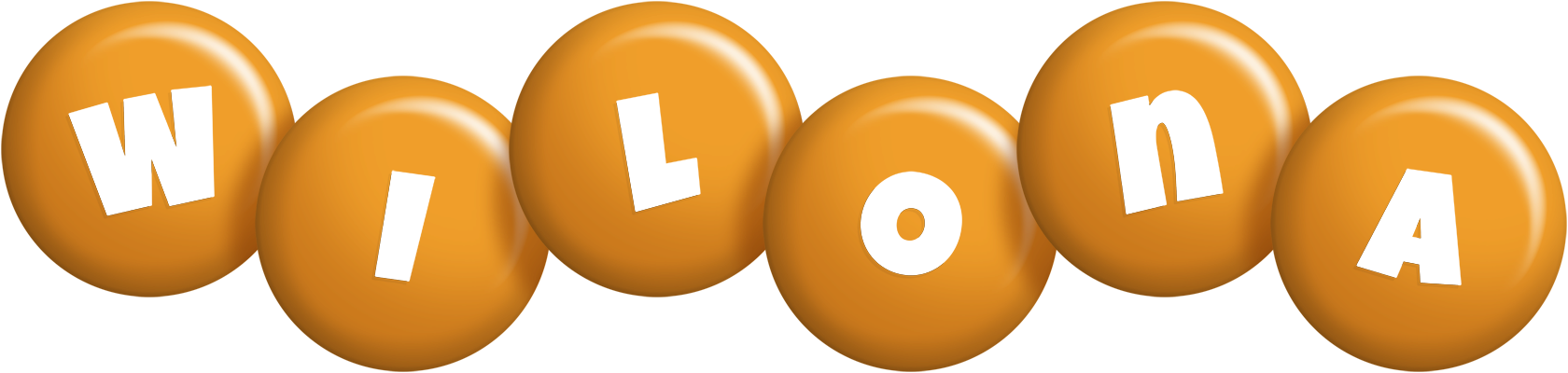 Wilona candy-orange logo