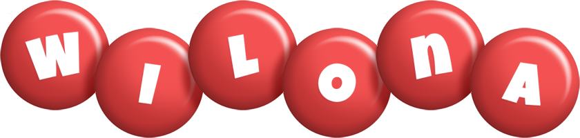 Wilona candy-red logo