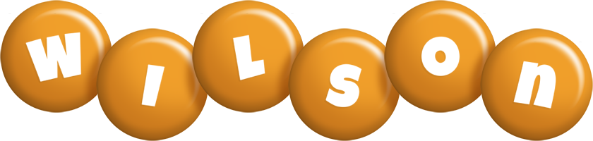 Wilson candy-orange logo