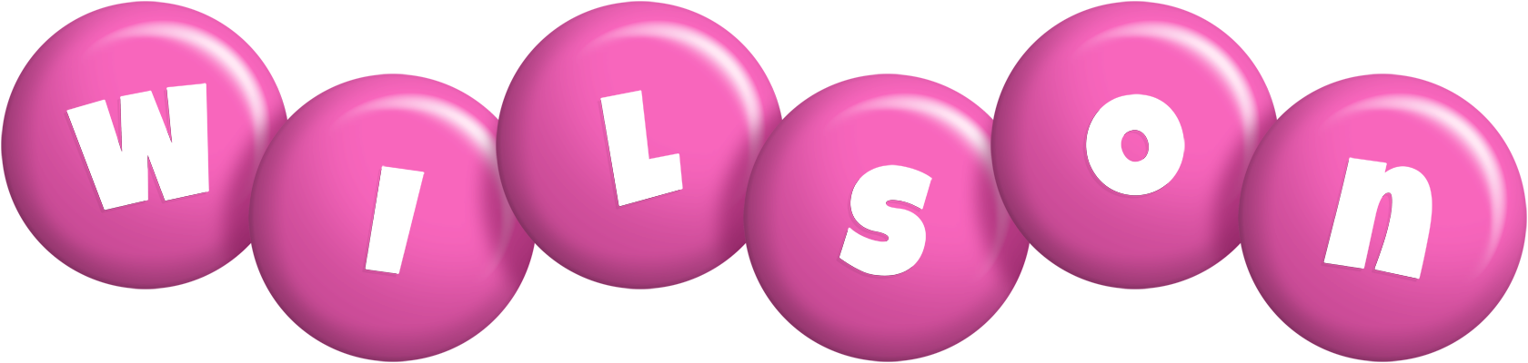 Wilson candy-pink logo