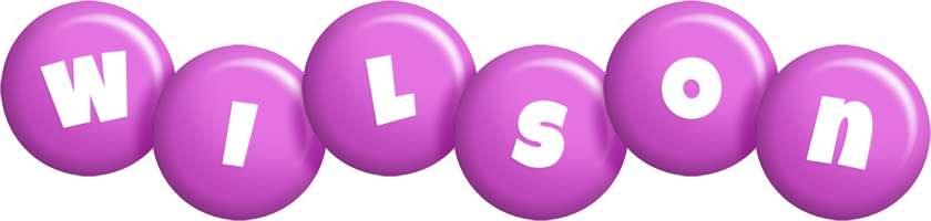 Wilson candy-purple logo