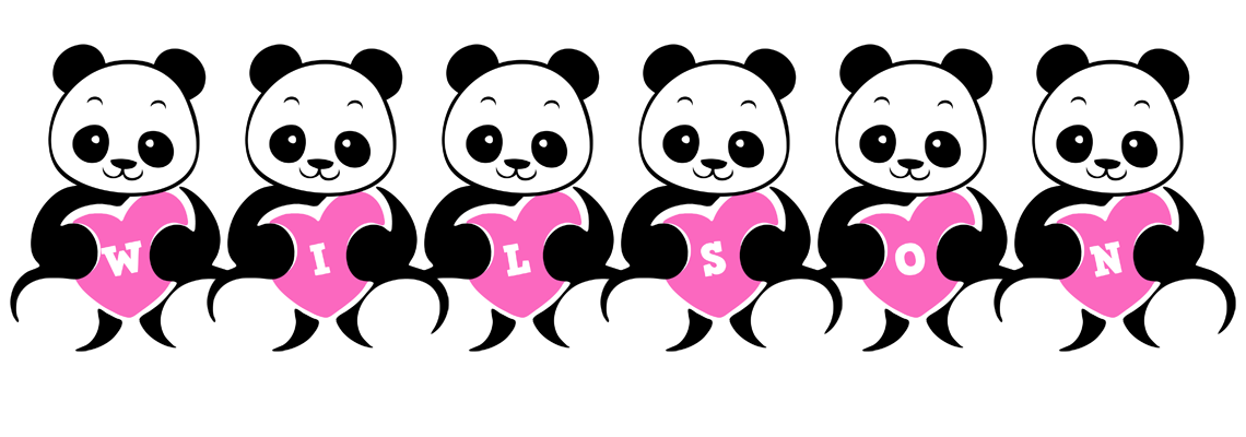 Wilson love-panda logo
