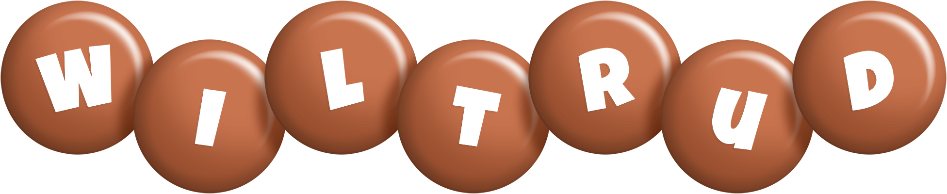 Wiltrud candy-brown logo