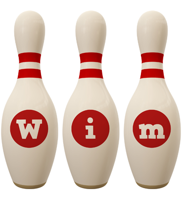 Wim bowling-pin logo