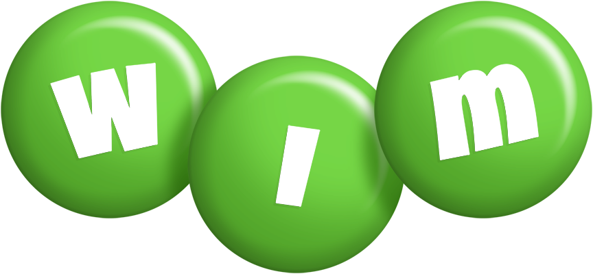 Wim candy-green logo