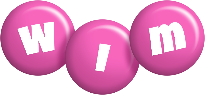 Wim candy-pink logo
