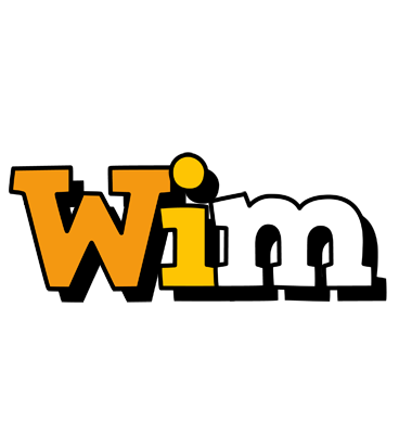Wim cartoon logo