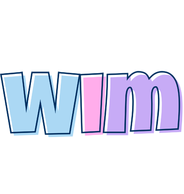 Wim pastel logo