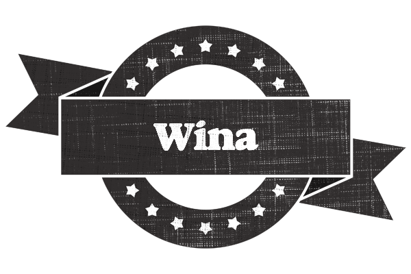 Wina grunge logo
