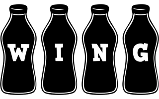 Wing bottle logo