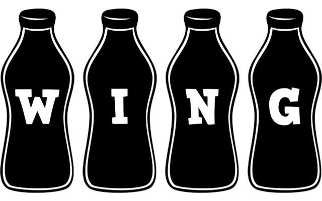 Wing bottle logo