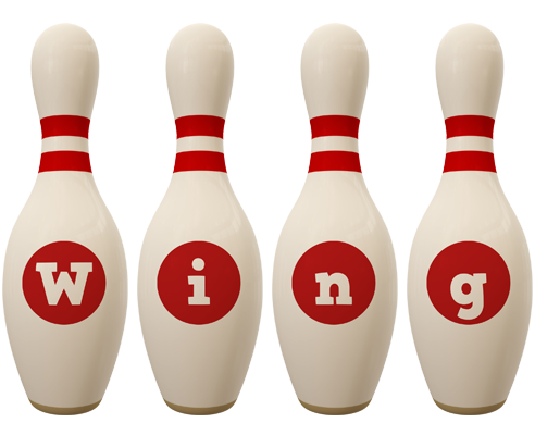 Wing bowling-pin logo