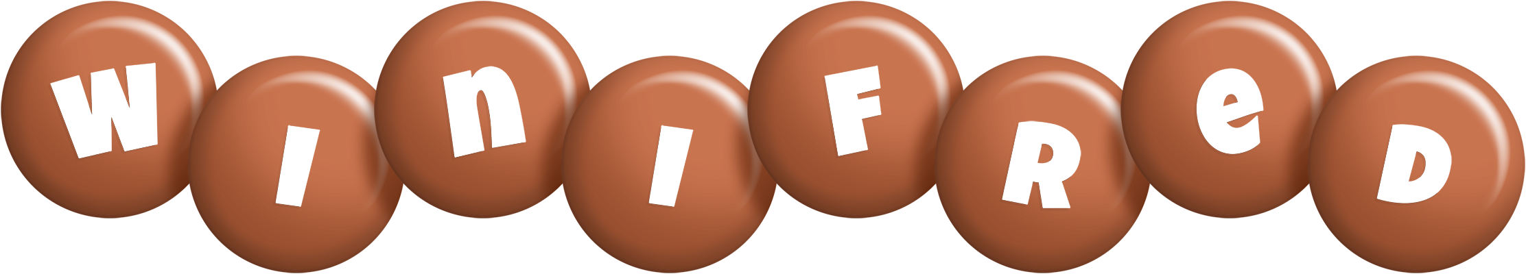 Winifred candy-brown logo