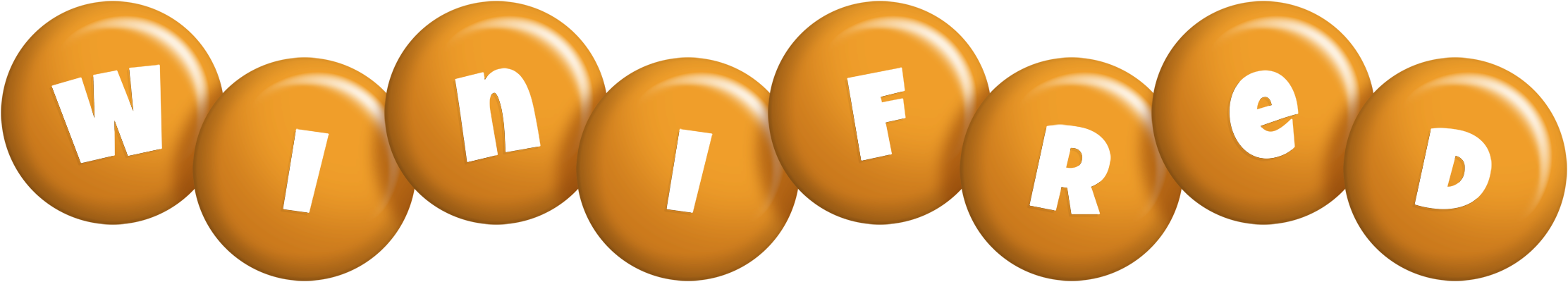 Winifred candy-orange logo