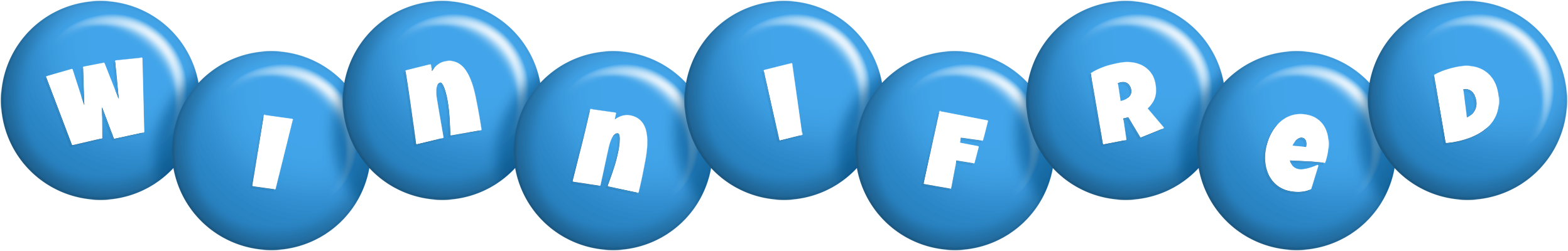 Winnifred candy-blue logo