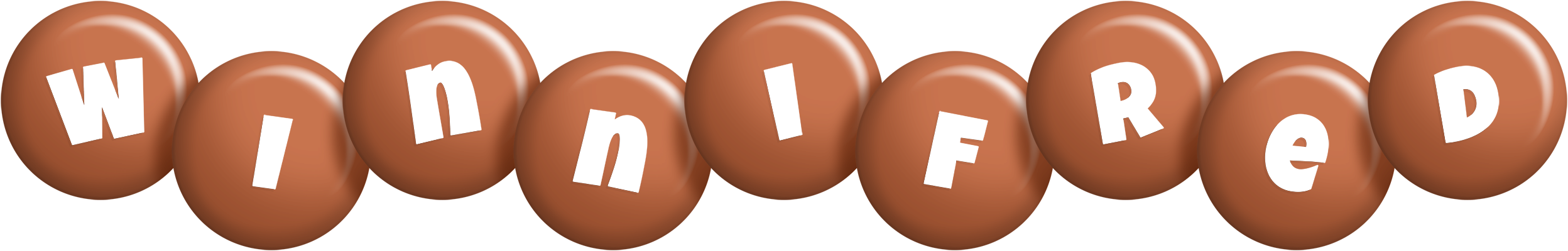 Winnifred candy-brown logo