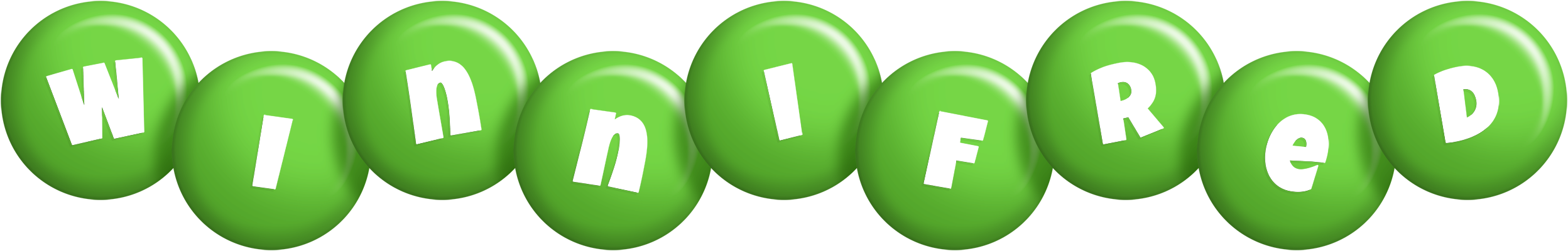 Winnifred candy-green logo