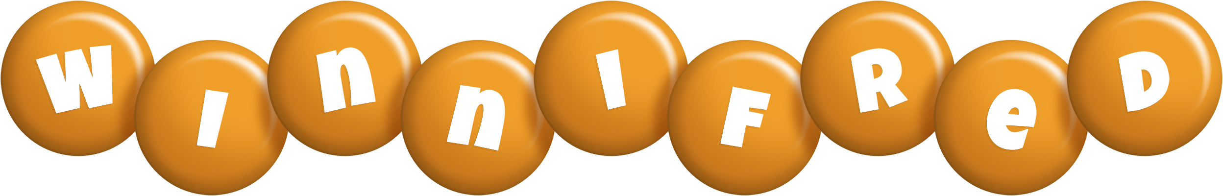 Winnifred candy-orange logo