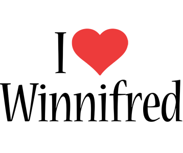 Winnifred i-love logo