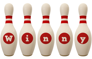 Winny bowling-pin logo