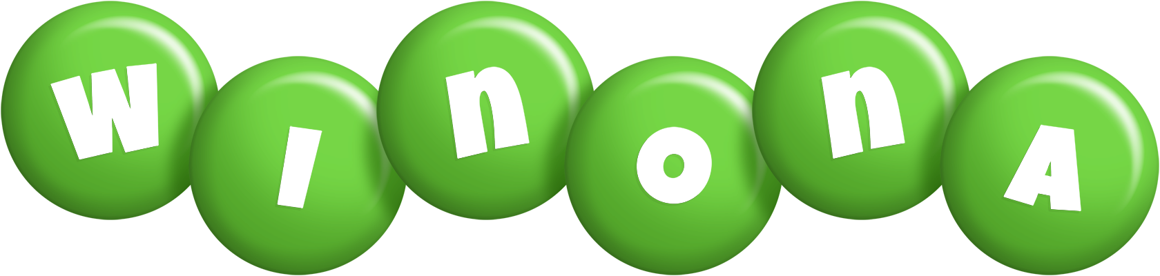 Winona candy-green logo