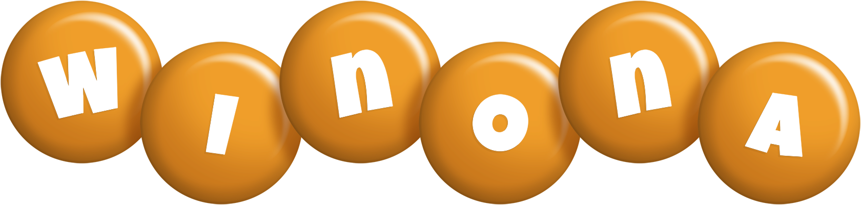 Winona candy-orange logo
