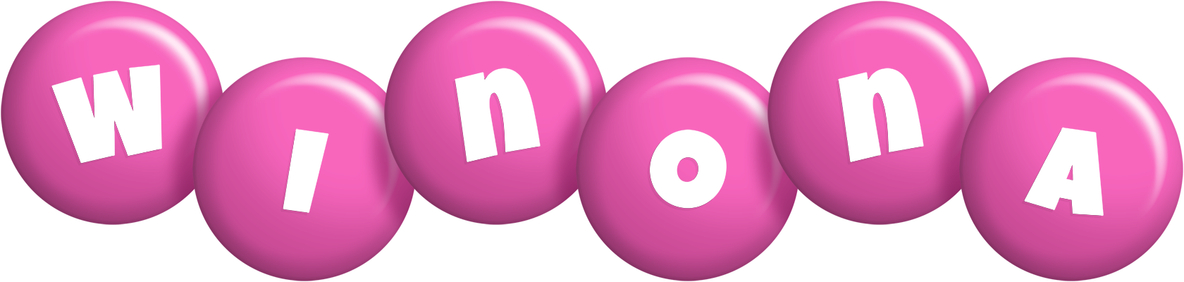 Winona candy-pink logo