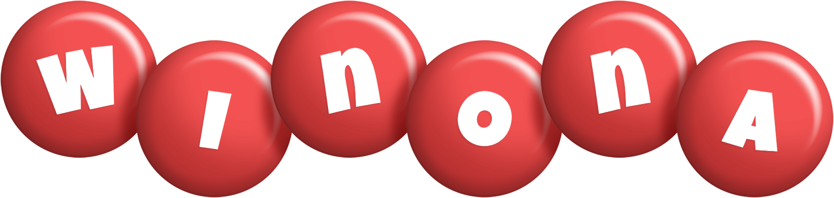 Winona candy-red logo