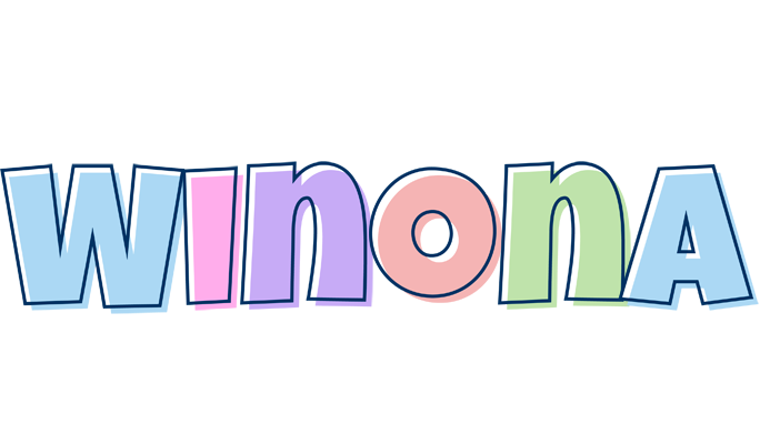 Winona pastel logo