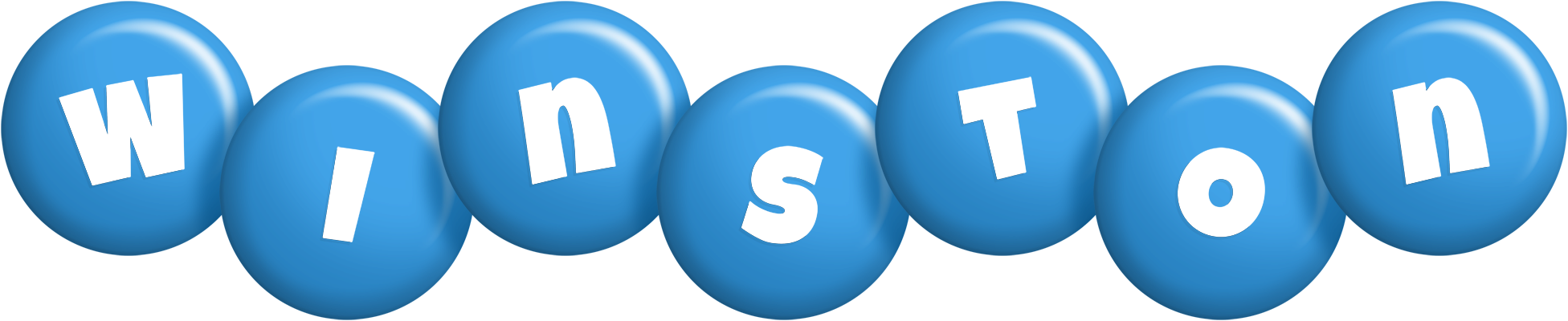 Winston candy-blue logo
