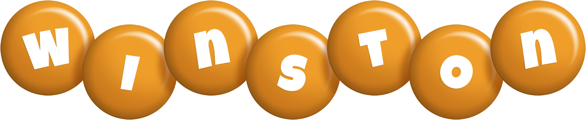 Winston candy-orange logo