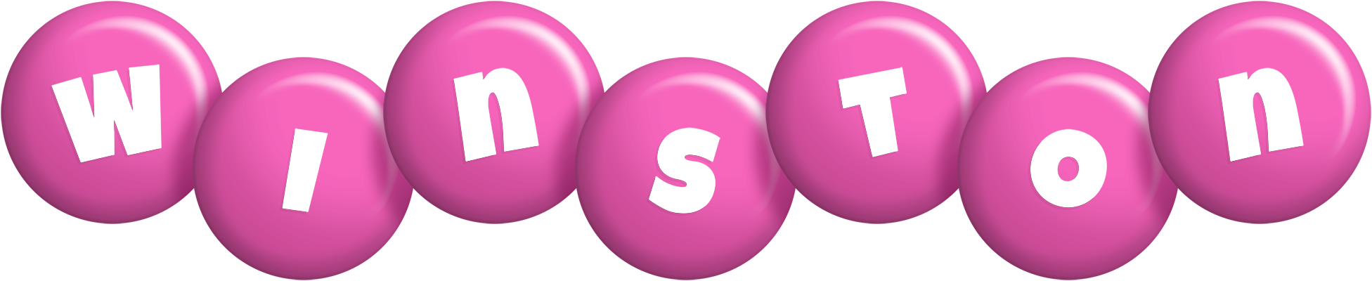 Winston candy-pink logo