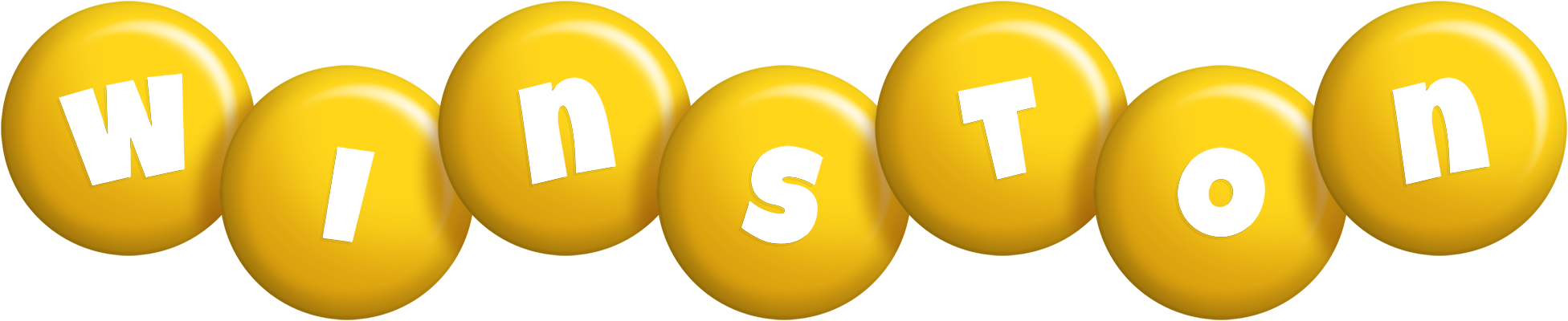 Winston candy-yellow logo