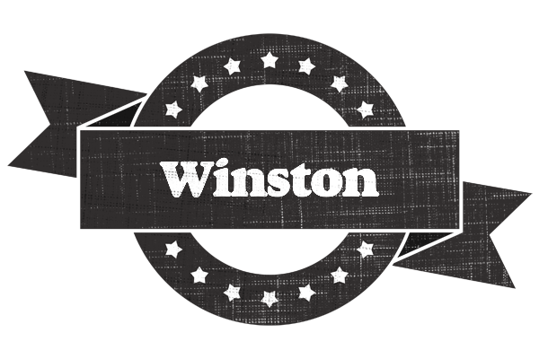 Winston grunge logo